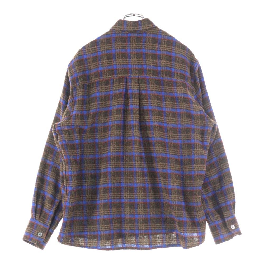 OUR LEGACY アワーレガシー 23AW ABOVE SHIRT Brown Pankow Check タータンチェック ブラッシュド アバヴ ロングスリーブ 長袖シャツ ブラウン M4232ABP