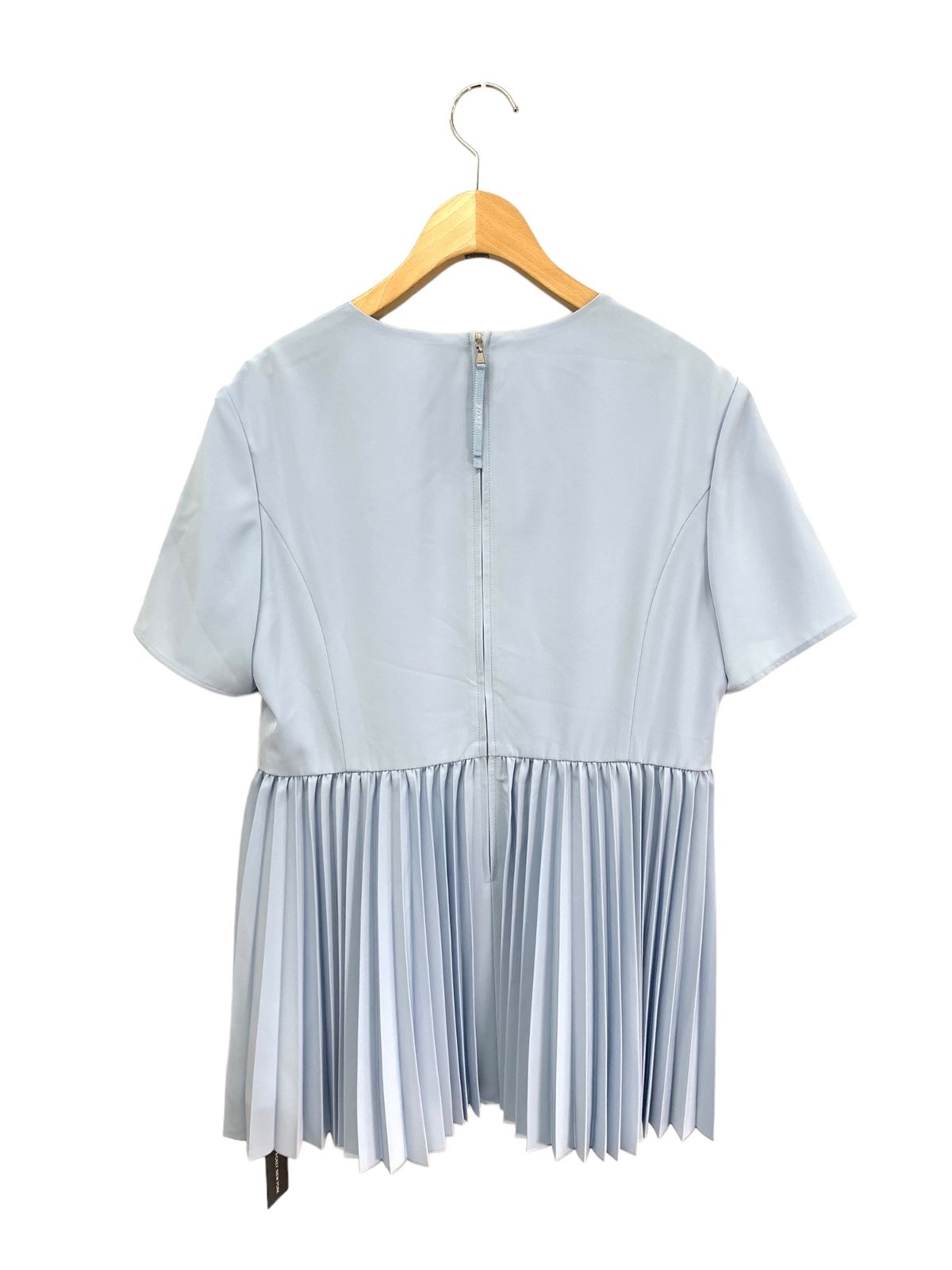 フォクシーニューヨーク Pleated Peplum Top 44418 ブラウス 42 ブルー 