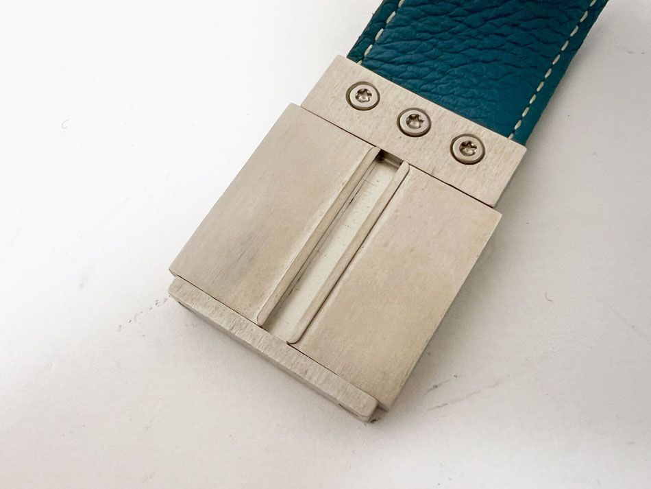 HERMES エルメス Hベルト レディース レザー ブルージーン