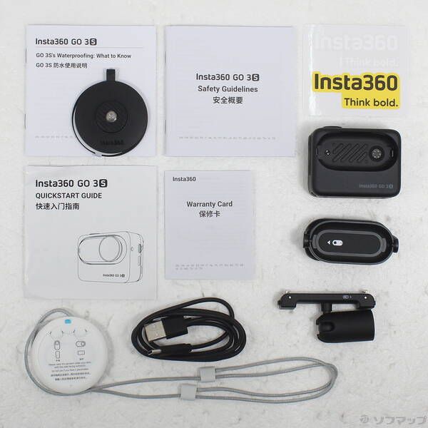  〔 品〕 Insta 360 GO 3 S 128 GB ミッドナイトブラック 258 GoPro アクションカメラ ウェアラブルカメラ本体