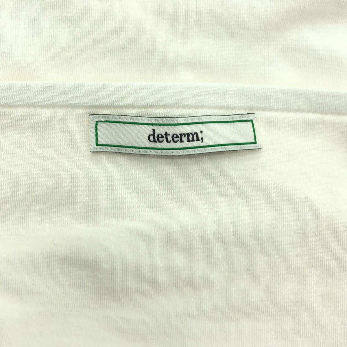 determ; / デターム | カップ付 ギャザー カットソー | 0 | ホワイト | レディース determ; / デターム | カップ付 ギャザー カットソー | 0 | ホワイト