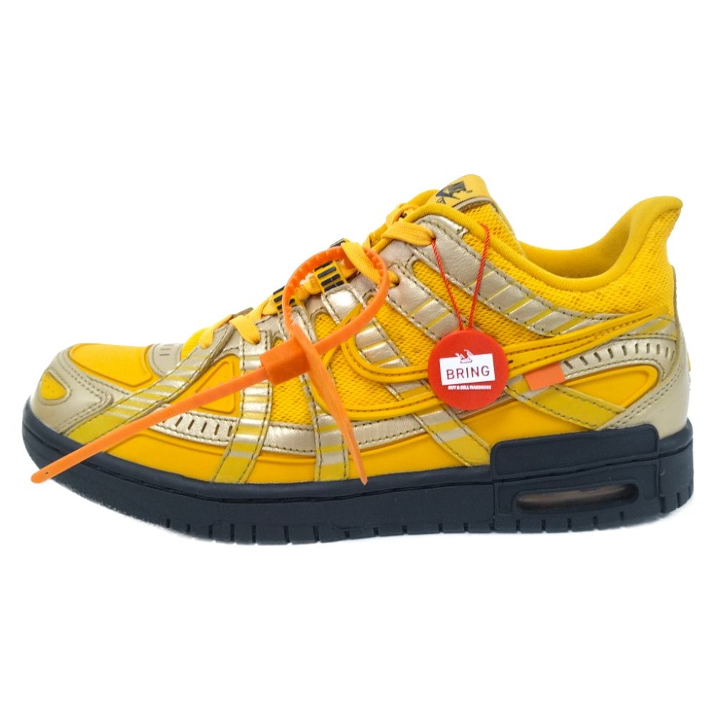 NIKE (ナイキ) ×OFF-WHITE AIR RUBBER DUNK LOW UNIVERSITY GOLD CU6015-700 オフホワイト  ラバーダンク ローカットスニーカー イエロー US8.5/26.5cm - メルカリ