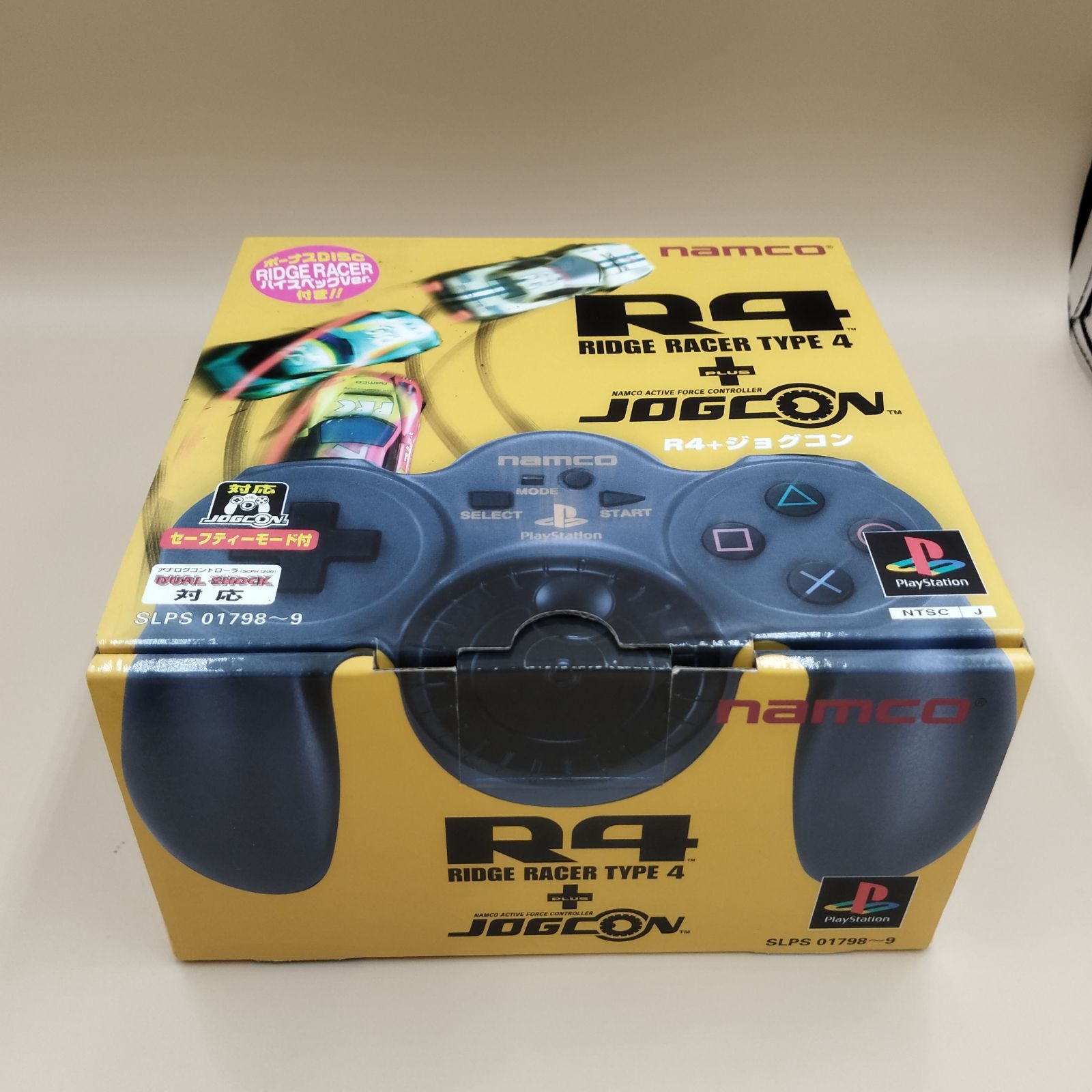 D20873 PS1 プレステーション R4 ジョグコン リッジレーサータイプ4 ジャンク