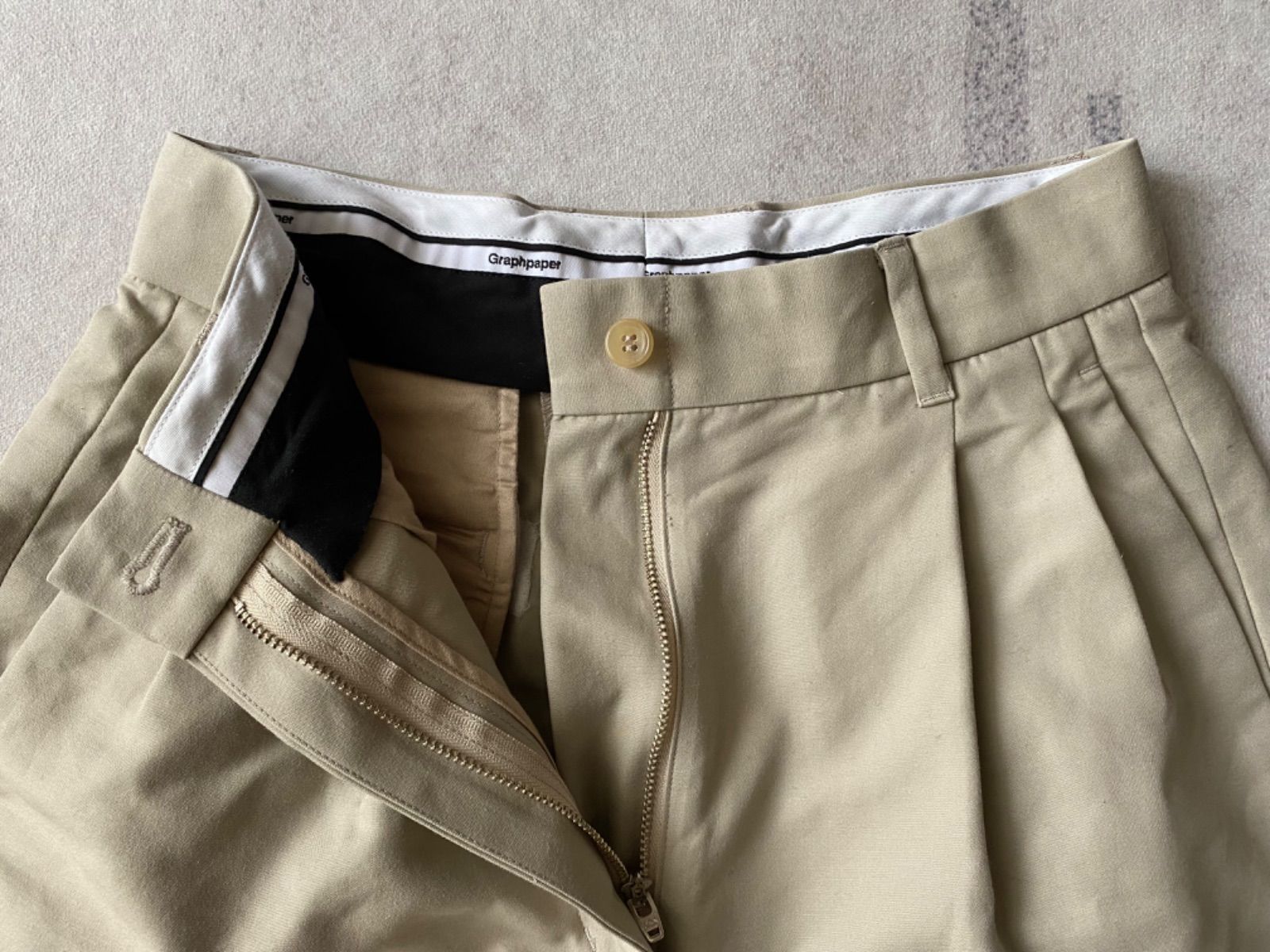 パンツ Graphpaper Double Plain Weave Tuck Pants Graphpaper /グラフペーパー Double Plain Weave Tuck Pants