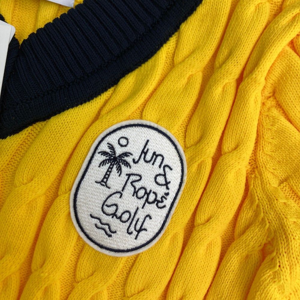 サイズ：M JUN&ROPE ジュン アンド ロペ ERM-6801 ケーブルニット