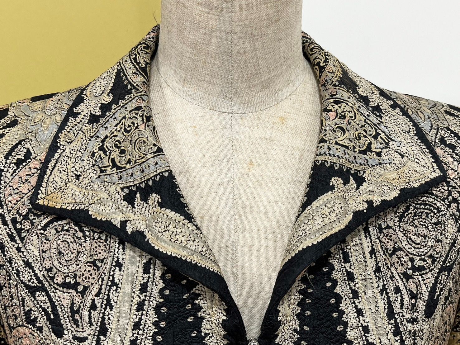 EL4】ignes イネス 銀座マギー 総柄ジャケット 2点セット シルク