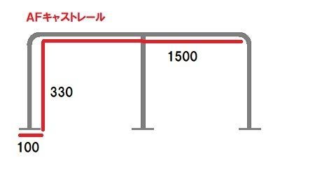 AFボート×リガーマリン AFサイドキャストレール1500×330 2本