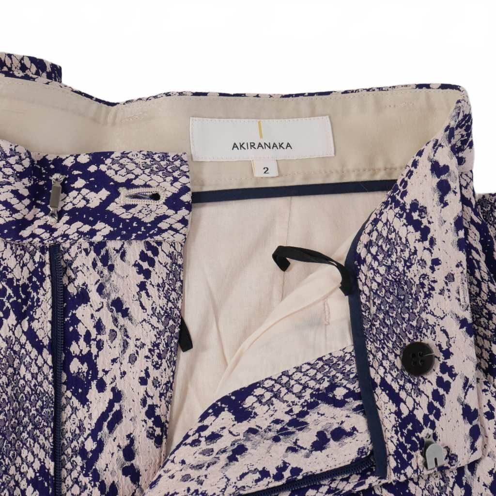 アキラナカ AKIRA NAKA パイソン プリント ワイドパンツ