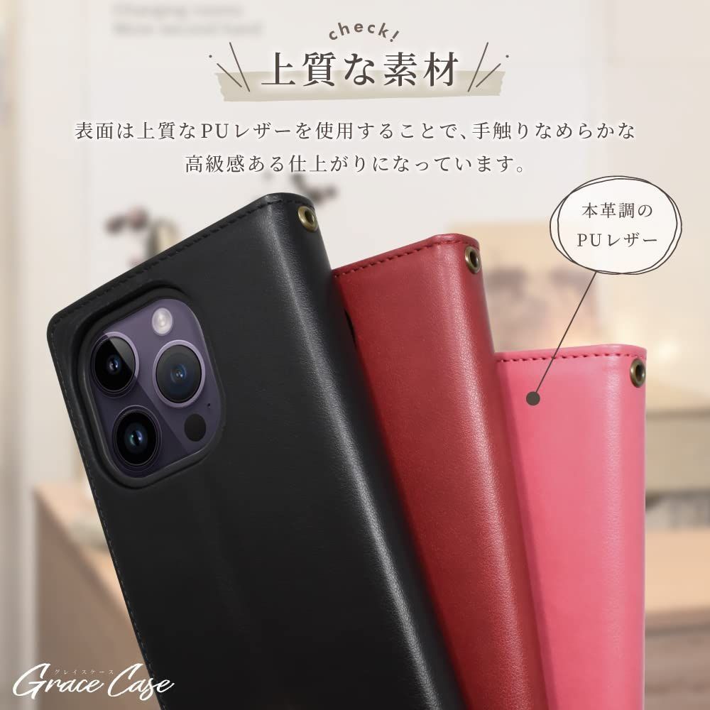 新発売 Galaxy A51手帳型エンボスレザー四葉ピンクゴールドスマホ