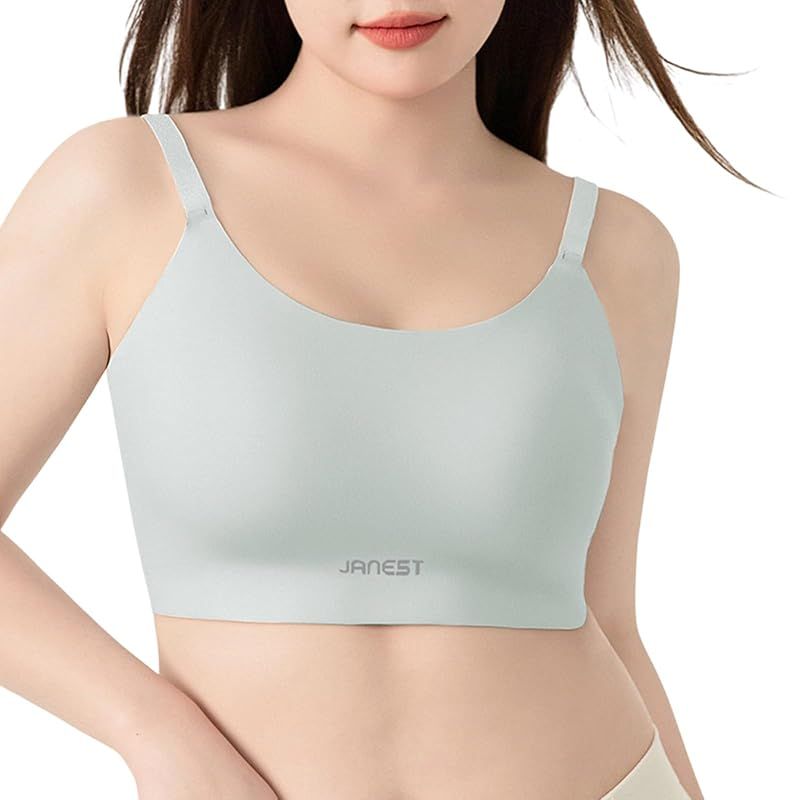 [veimia] 和装ブラだけじゃない ナベシャツ 胸が小さく見せるブラ ノンワイヤーブラ 大きい胸を平に潰すさらしブラ細いストラップでシームレス 伸縮性 通気性に優れを自然に潰す事で美しいシルエットに見せる 浴衣ブラジェンダーレス (グレー,2XL)