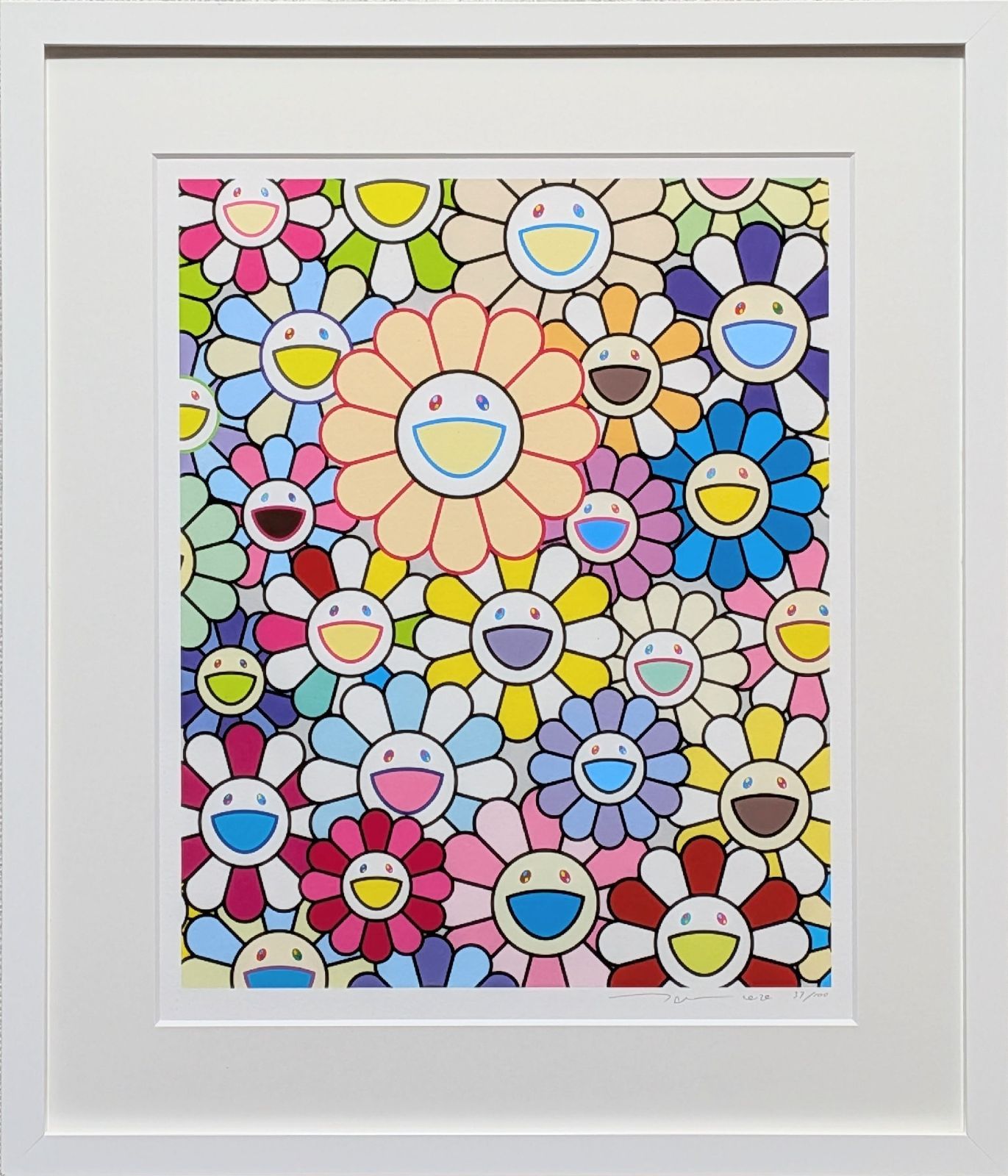 真作 村上隆 お花畑 Field of Flowers アーカイバル版画