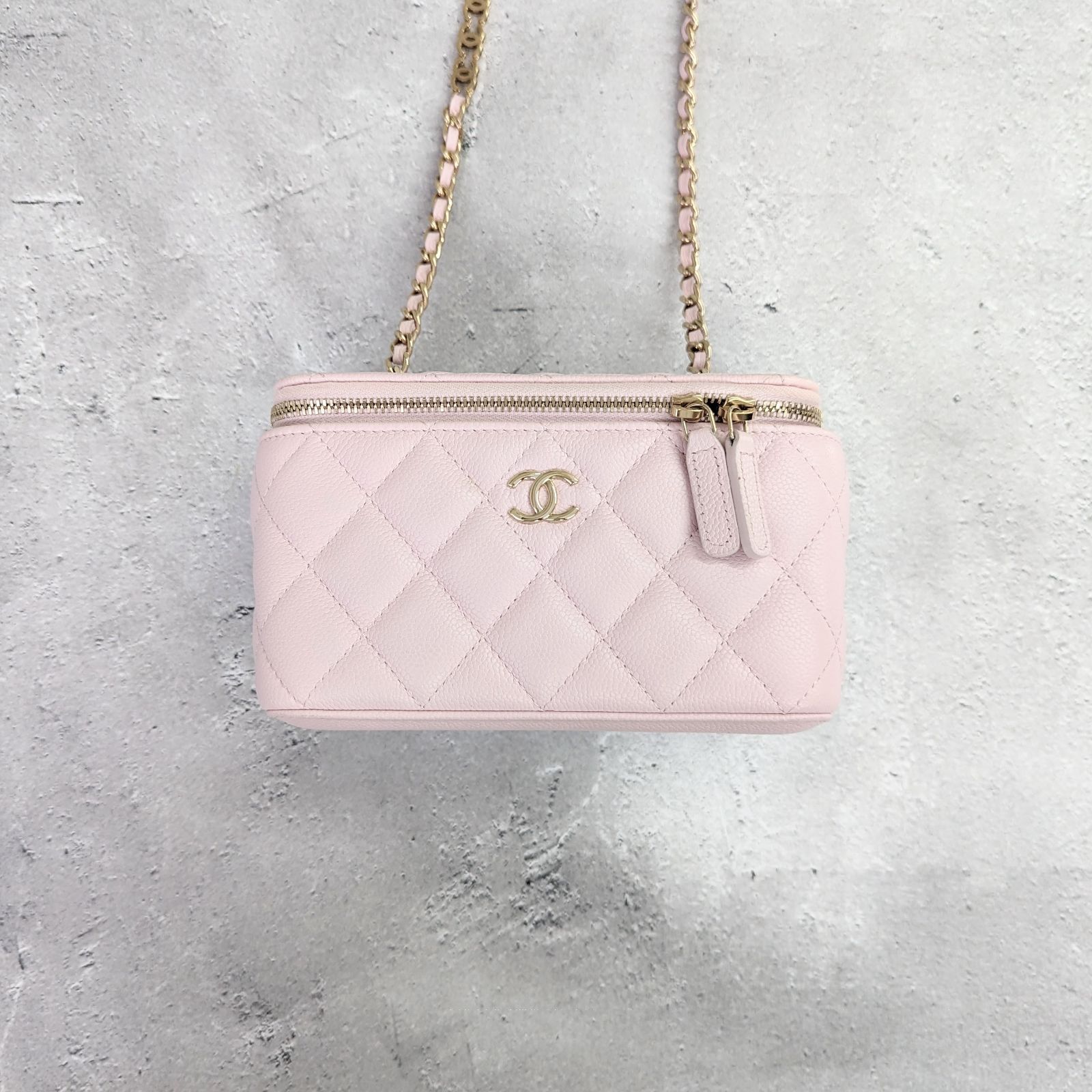 CHANEL シャネル AP1472 バニティバッグ キャビア ピンク 31番台 