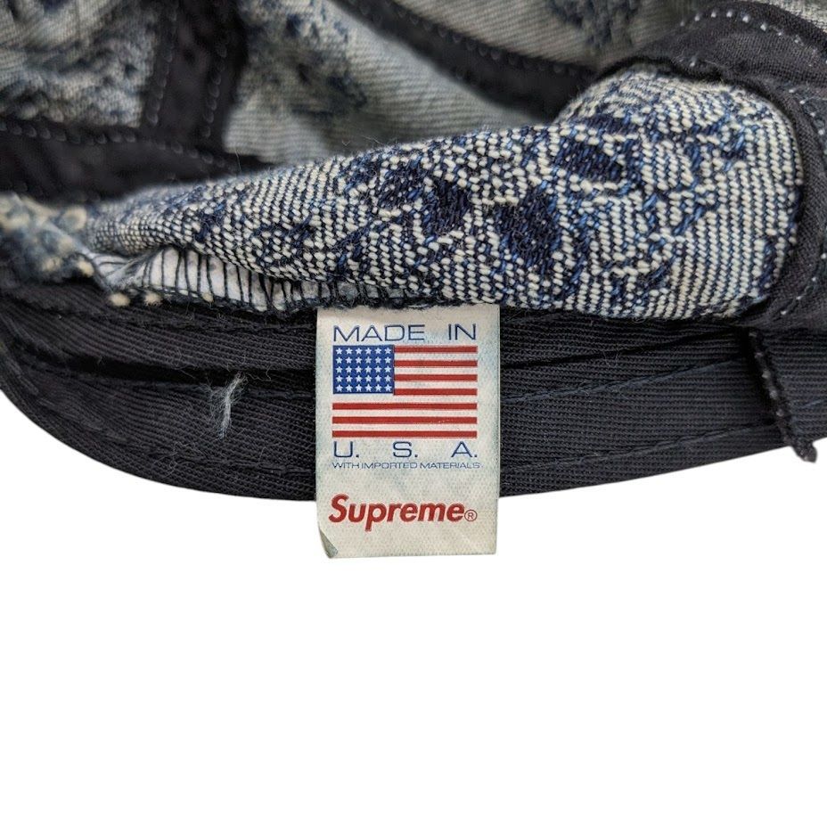 未使用品 25ss SUPREME Supreme Bandana Jacquard Denim Camp Cap