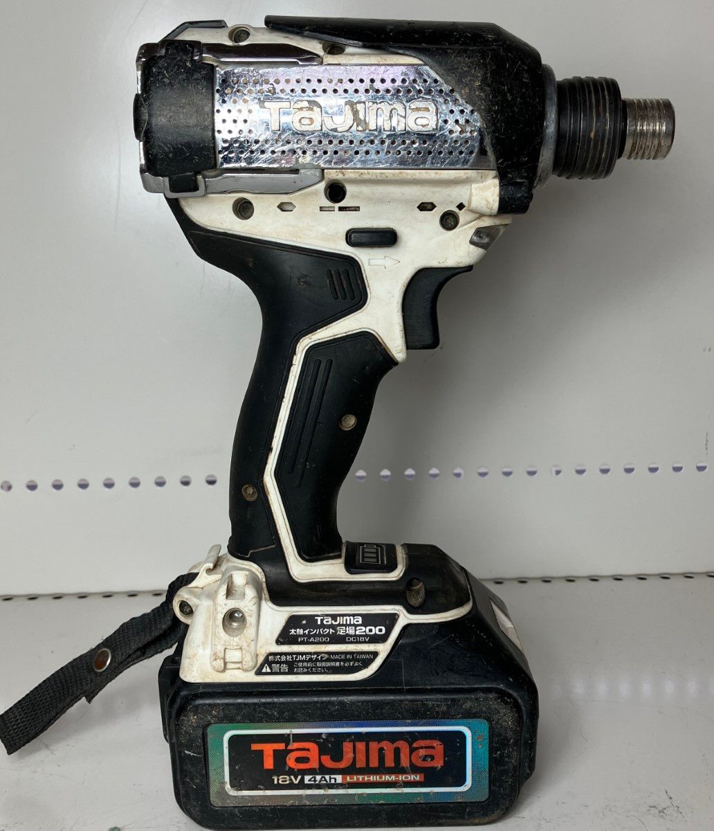 ЗЗTAJIMA タジマ 18V 太軸インパクトドライバ 充電器 バッテリー×2 ケース付 PT-A200 - メルカリ