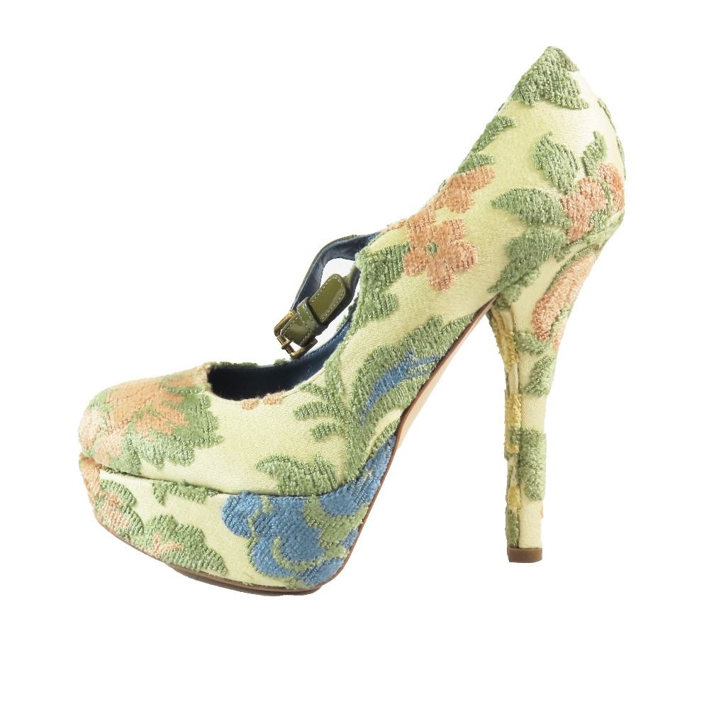 DOLCE&GABBANA Tストラップフラワーパンプス DOLCE&GABBANA Tストラップフラワーパンプス