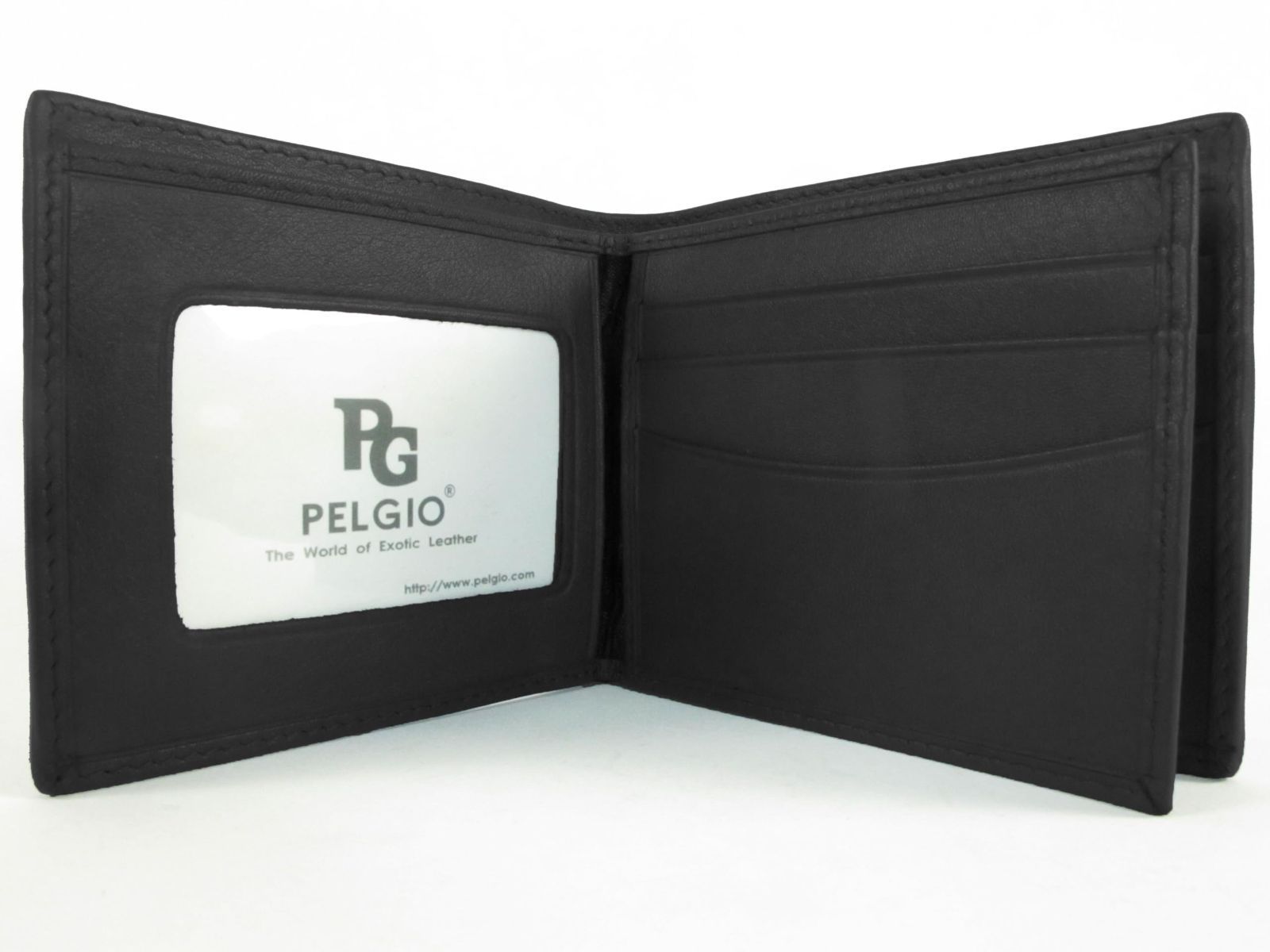 新着商品 黒色 スティングレー エイ革の財布 PELGIO