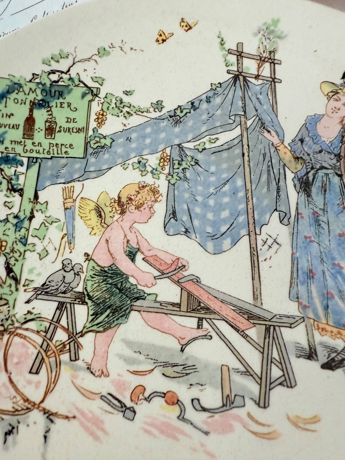 サルグミンヌ フランスアンティークプレート