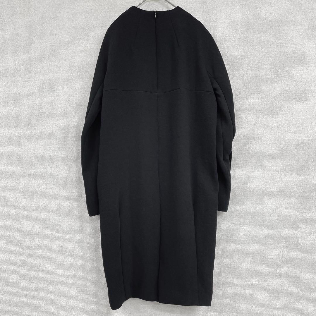 AKIRANAKA アキラナカ 2025 ワンピース 袖スリット クルーネック 変形 黒 ブラック