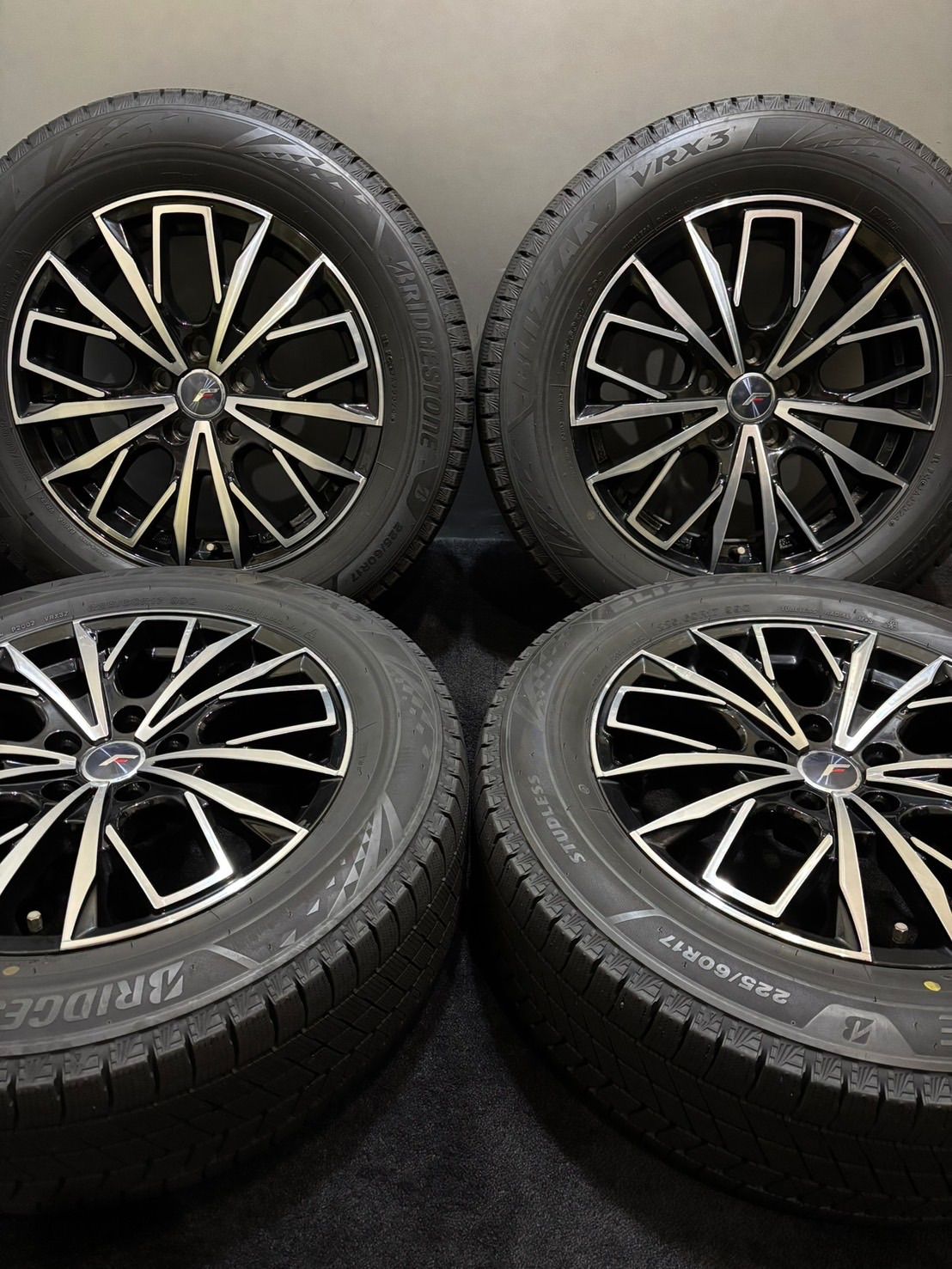 225|60R17 BRIDGESTONE|VRX3 24年 マイスター 17インチ 7J 35 114.3 5H スタッドレス 4本 アルファード ヴェルファイア 南7-K374