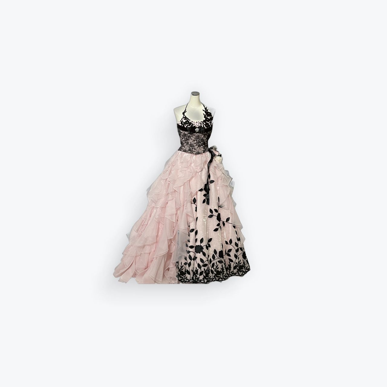 ピンクドレス カラードレス ウェディングドレス 前撮り フォトウェディング コスプレ 二次会 花嫁 演奏会 お色直し ブライダル エレガント かわいい 編み上げ ロングドレス ヘアメイク カメラマン スタイリスト 花柄 フラワー