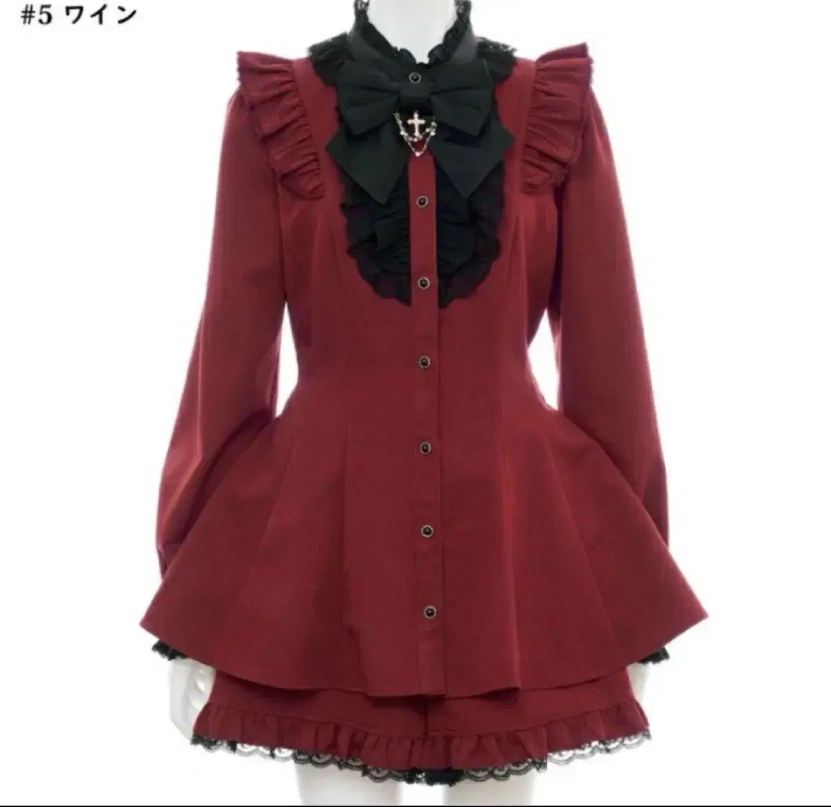 シークレットハニー ワイン セットアップ 量産型 地雷系 ブラウス スカート マズ リズリサ