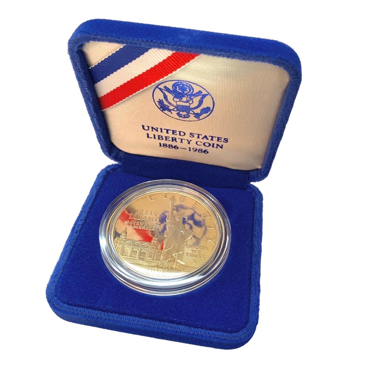 アメリカ合衆国造幣局 1986年リバティコイン １ドル プルーフ銀貨 自由 