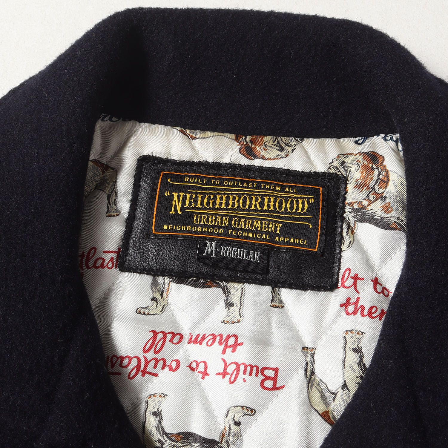 NEIGHBORHOOD ネイバーフッド ジャケット サイズ:M 00s 袖レザー 裏地 