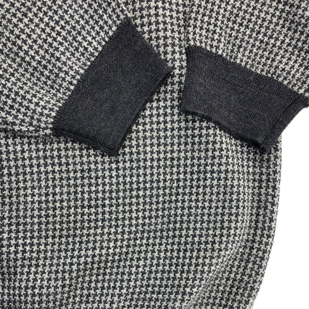 ブルックスブラザーズ 薄手 ニット 千鳥格子 モノクロ ウール ブルックスブラザーズ ニット 薄手 M