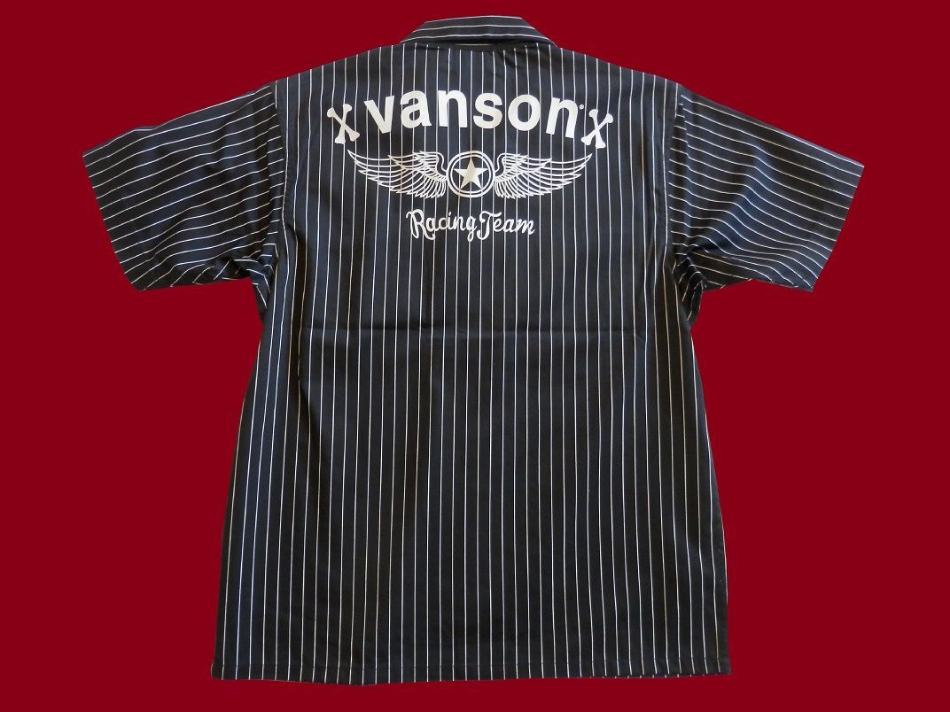 バンソン／vanson／Lサイズ／半袖シャツ／NVSS-2305／ブラック／新品