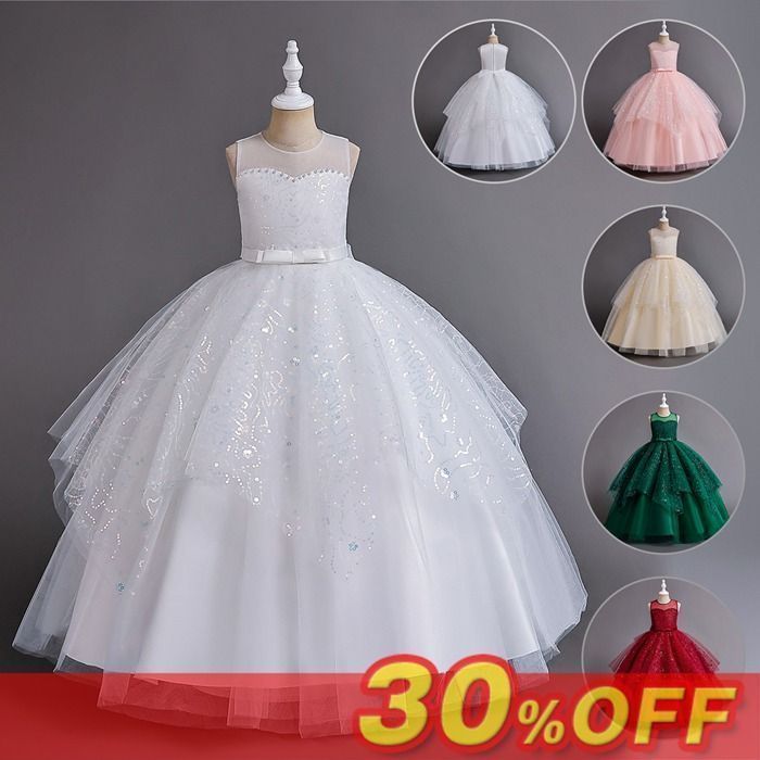 子供ドレス 女の子 子どもドレス ピアノ発表会 ドレス 子供 ワンピース 発表会ドレス キッズドレス プリンセスドレス クリスマス キッズ 結婚式 衣装 誕生日 子供服 パーティー フォーマル