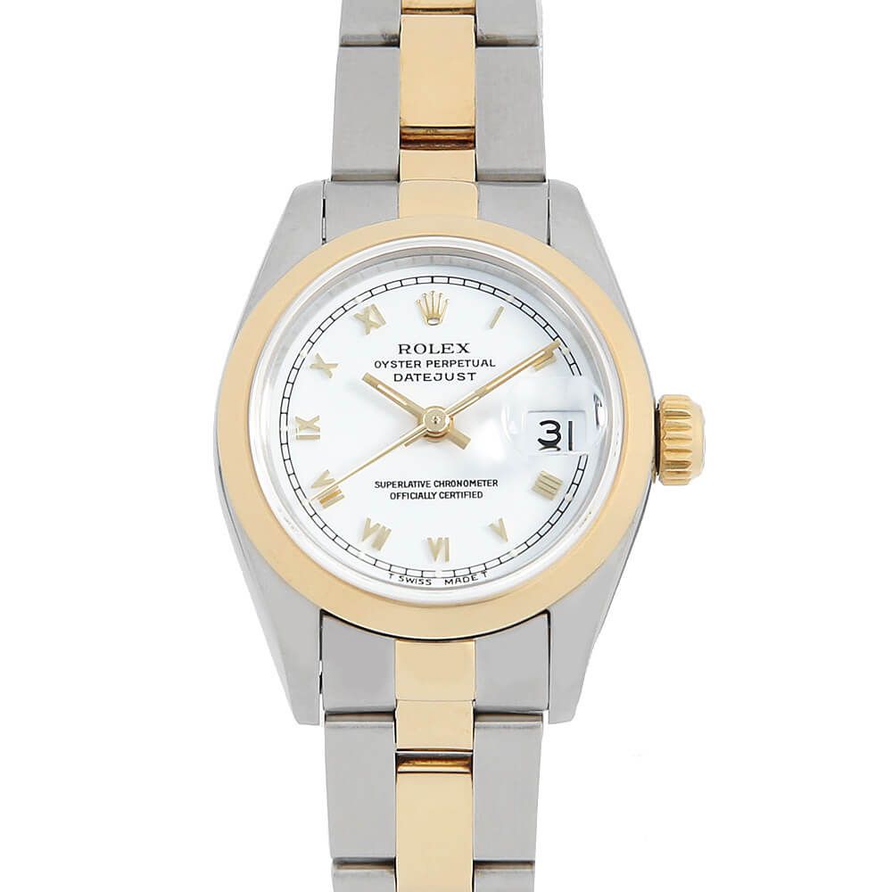 ROLEX ロレックス デイトジャスト 69163 ホワイト ローマ X番