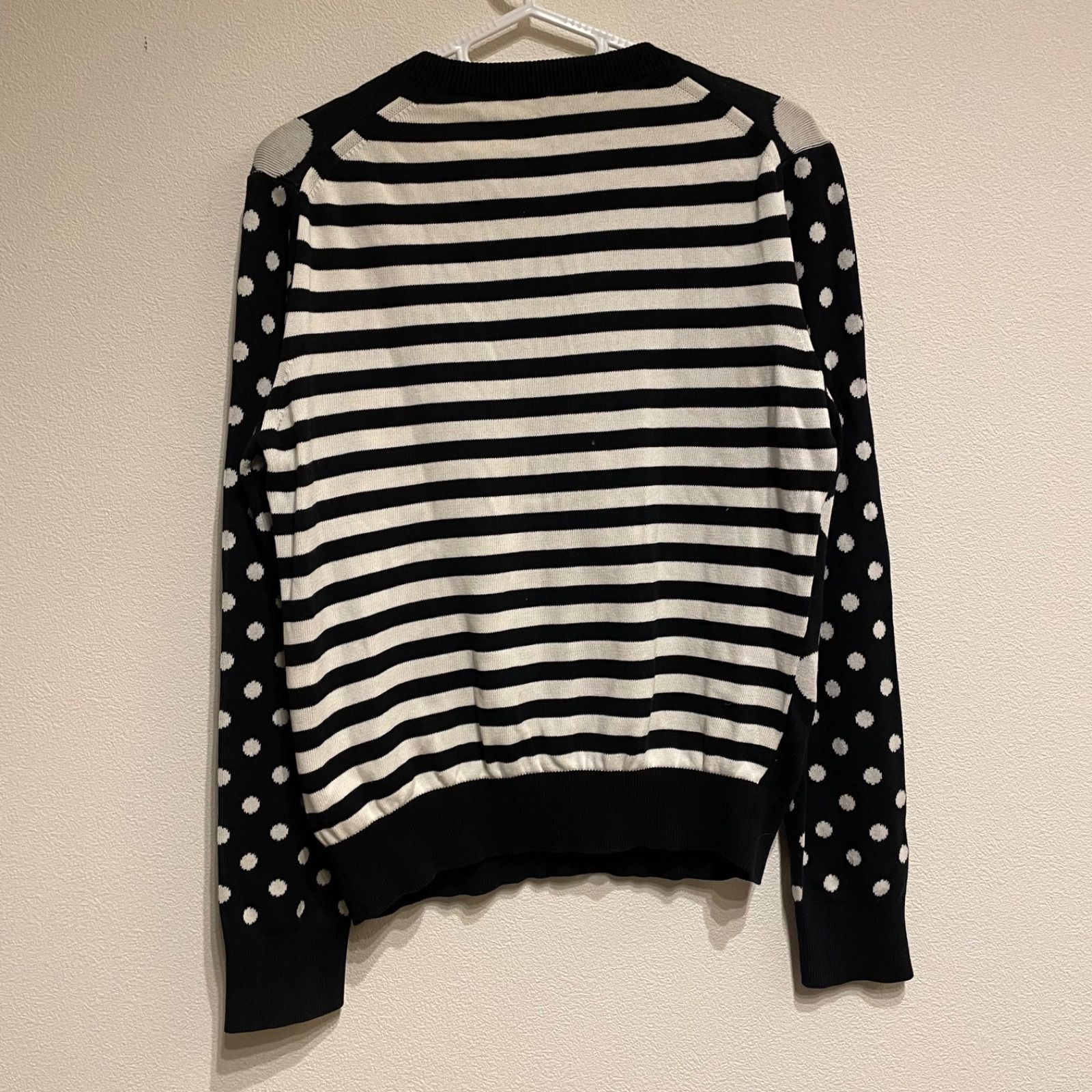 z105 MARC JACOBS マークジェイコブス 長袖ニットカーディガン ドット