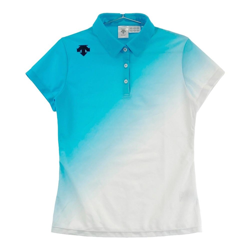 デサントゴルフ半袖ポロシャツ 中古 メンズ デサントゴルフ DESCENTE GOLF 半袖ポロシャツ L 青
