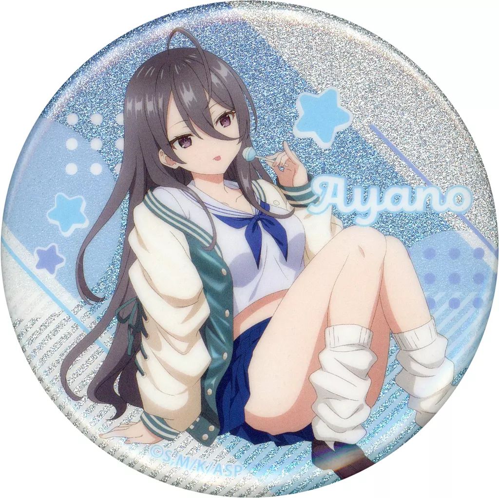 中古】バッジ・ビンズ 君嶋綾乃(全身/キラキラ) 缶バッジ 「時々