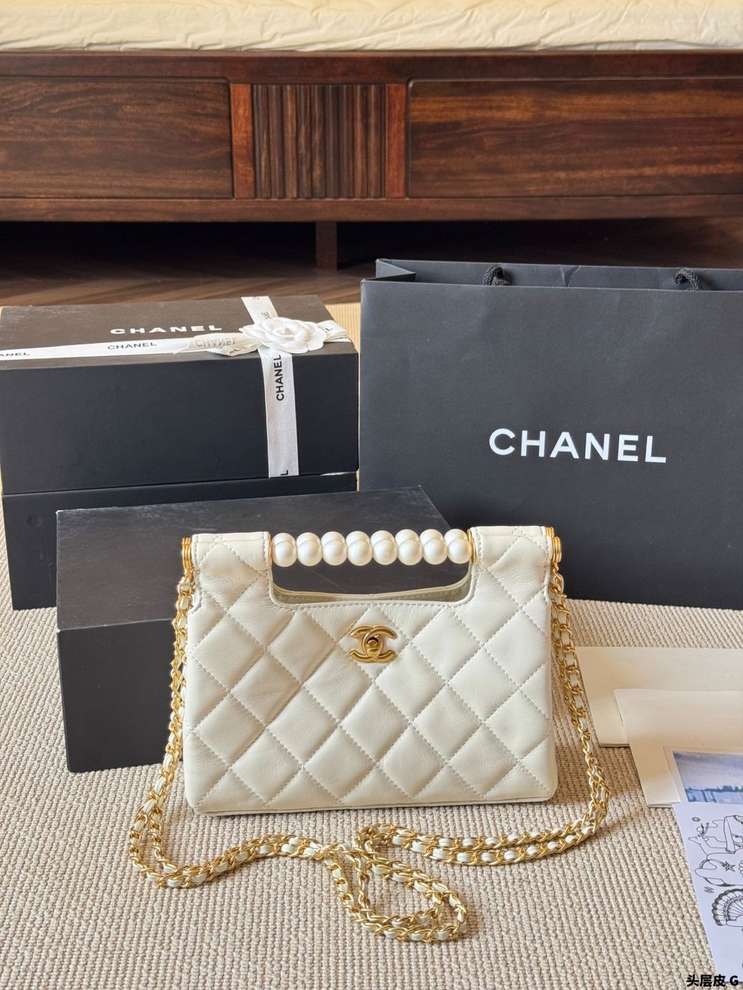 今日特価】Chanel New Pearl Clutch Bag（シャネル ニュー
