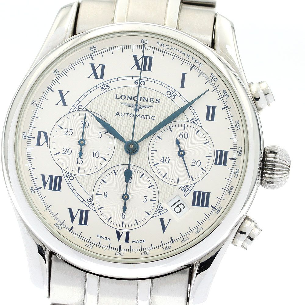 ロンジン LONGINES L2.622.4 ウィームス クロノグラフ デイト 自動巻き メンズ_803322
