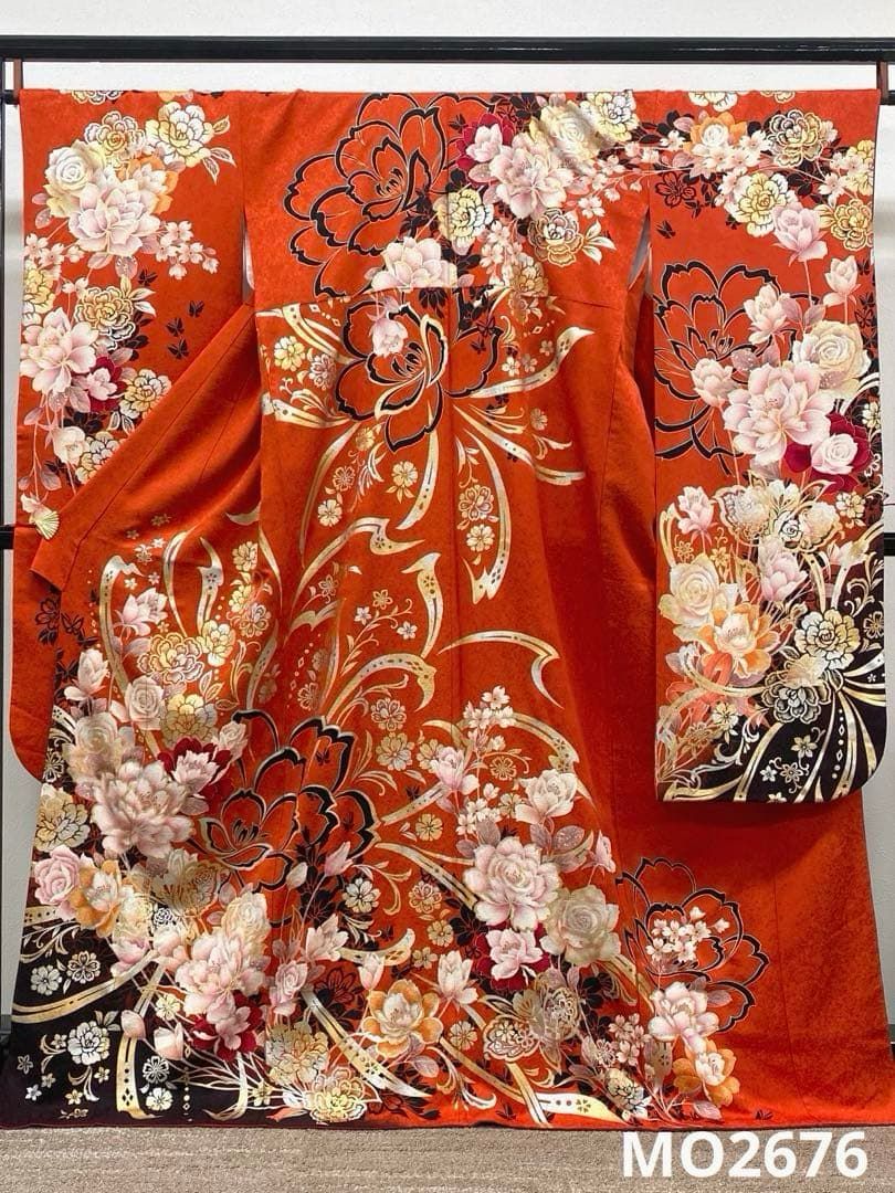 振袖 豪華 金彩 紋意匠 身丈167cm パールトーン加工済 MO2676 - メルカリ