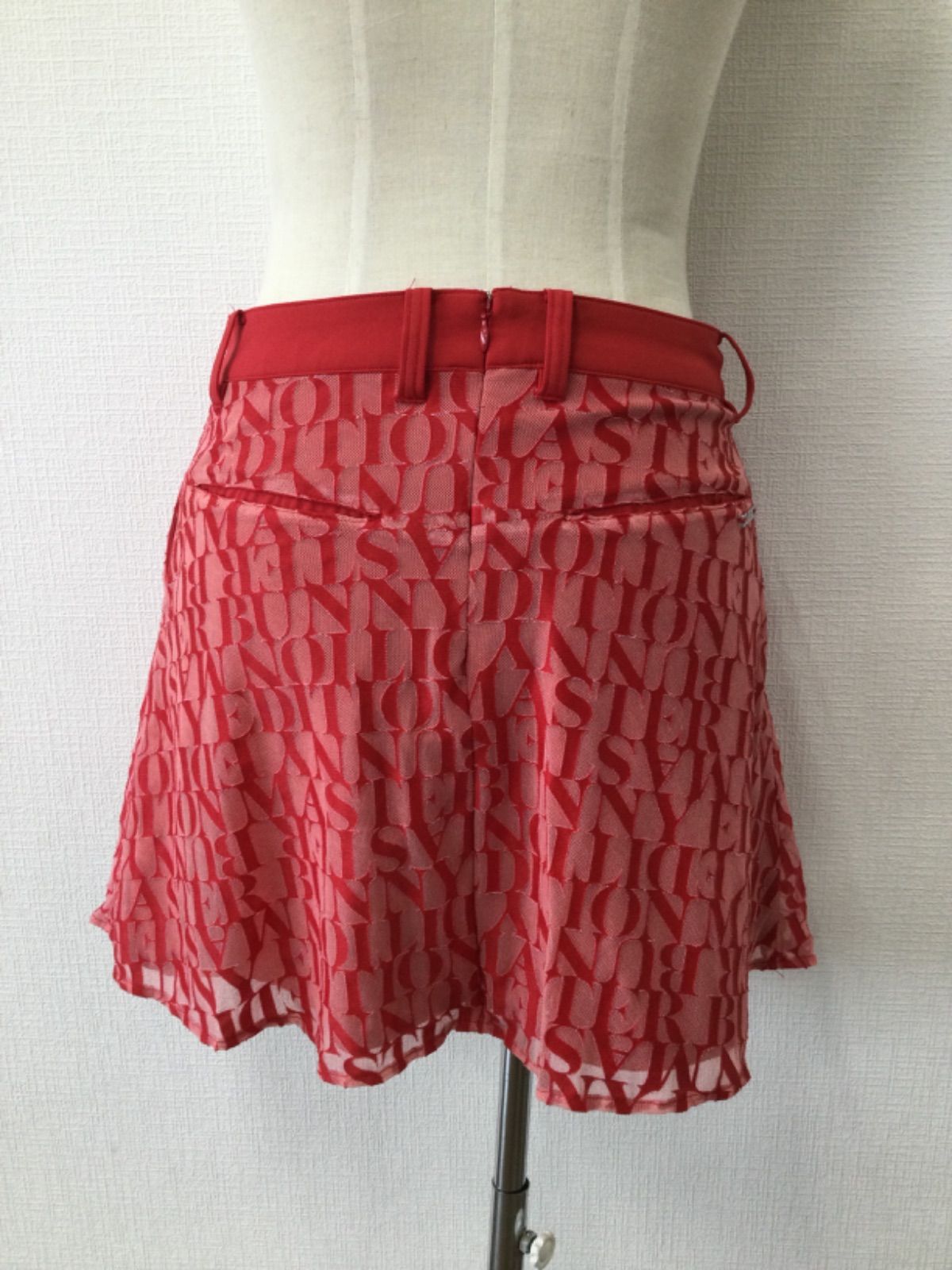 マスターバニーエディション ストレッチ スカート レッド 1 ゴルフ MASTER BUNNY EDITION マスターバニーエディション