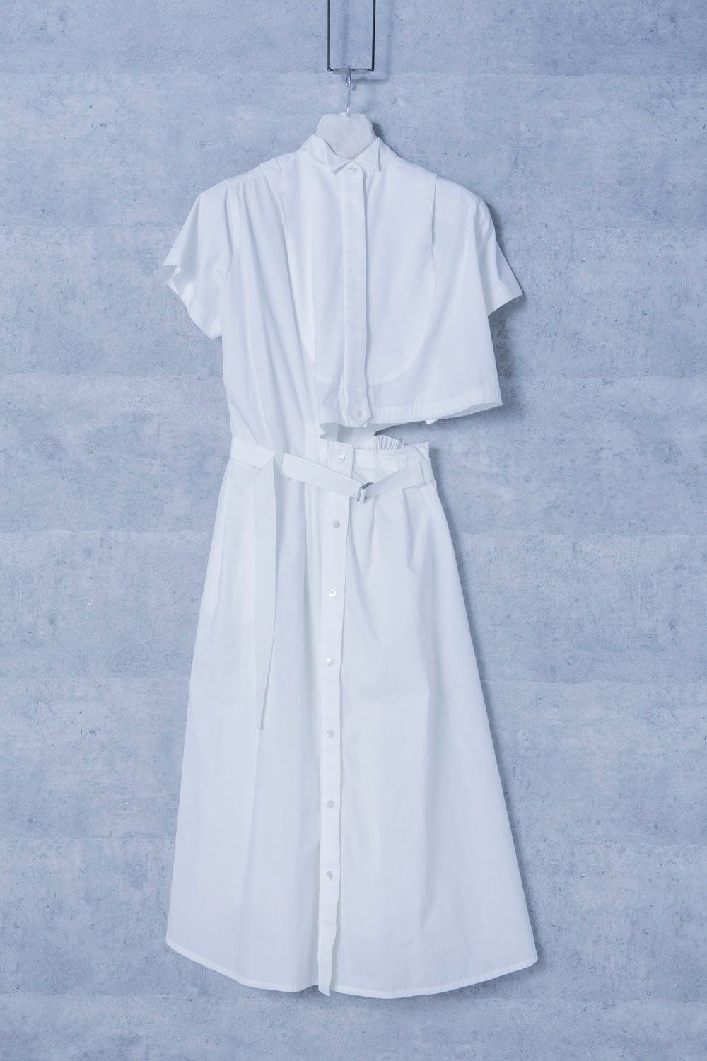 sacai サカイ White Cutaway Shirt Dress/20-04882インナー sacai サカイ White Cutaway Shirt Dress/20-04882インナー