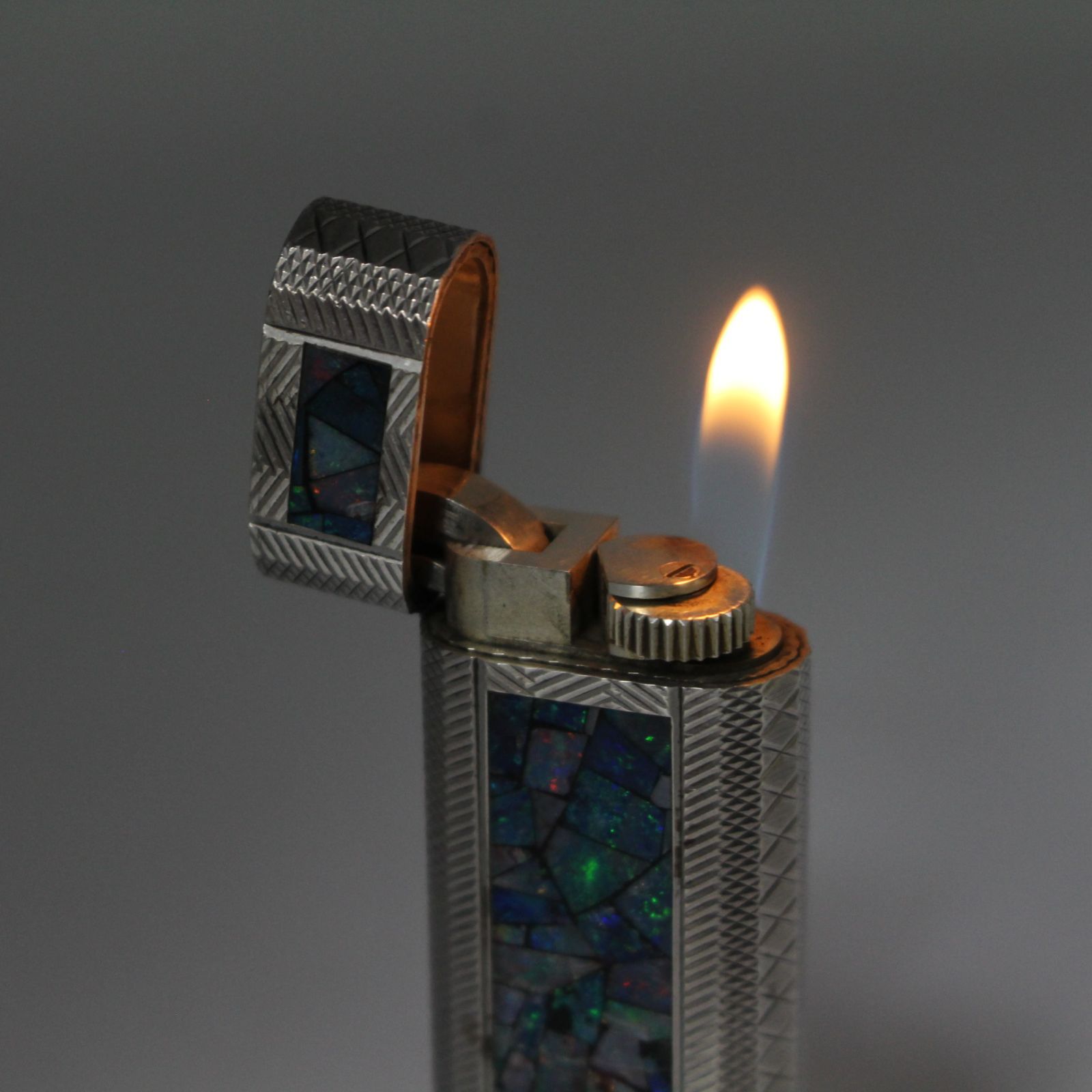114)【着火確認済】カルティエ Cartier モザイクオパール オーバル