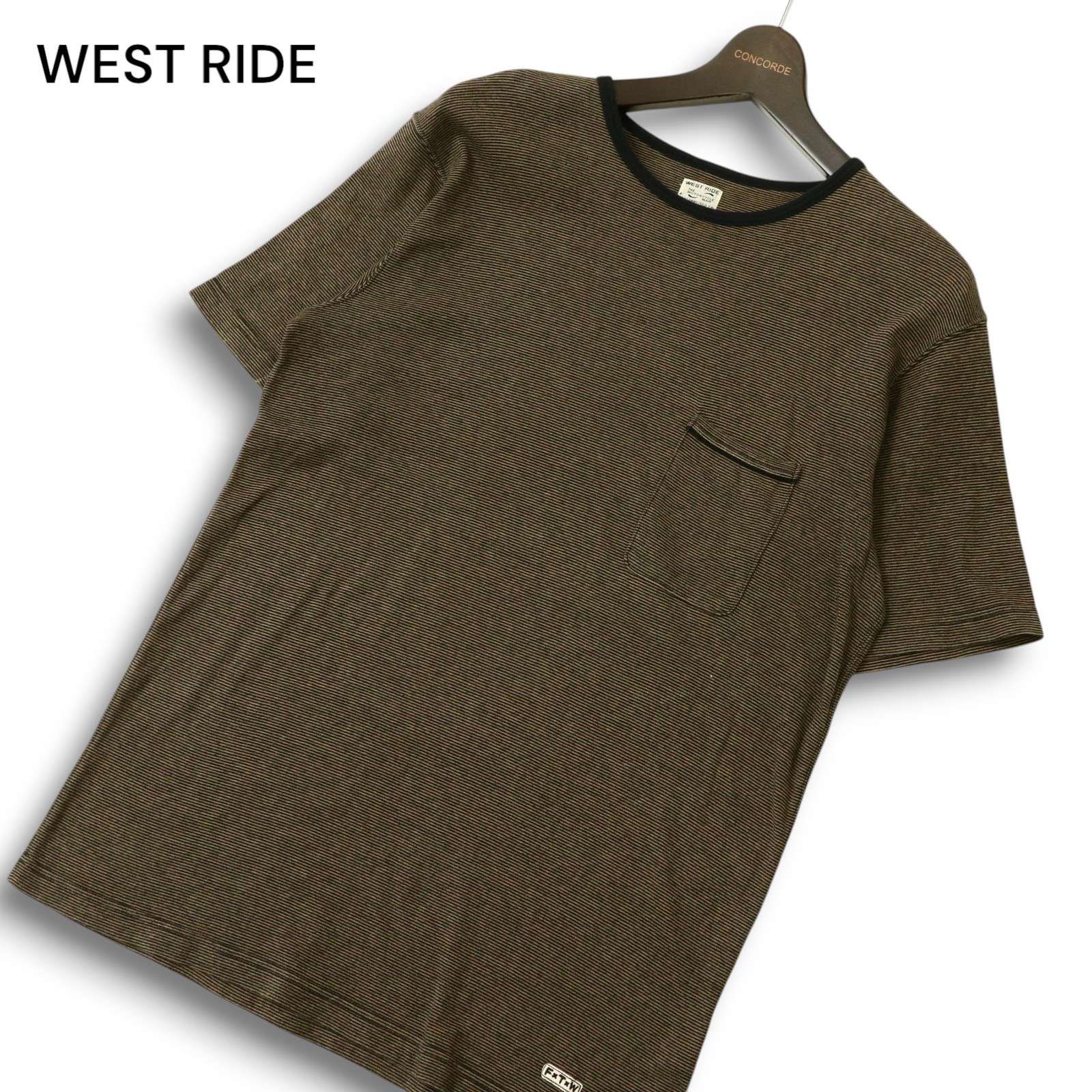 ウエストライド ポケットの通販 tシャツ WEST 半袖 WESTRIDE ボーダー 