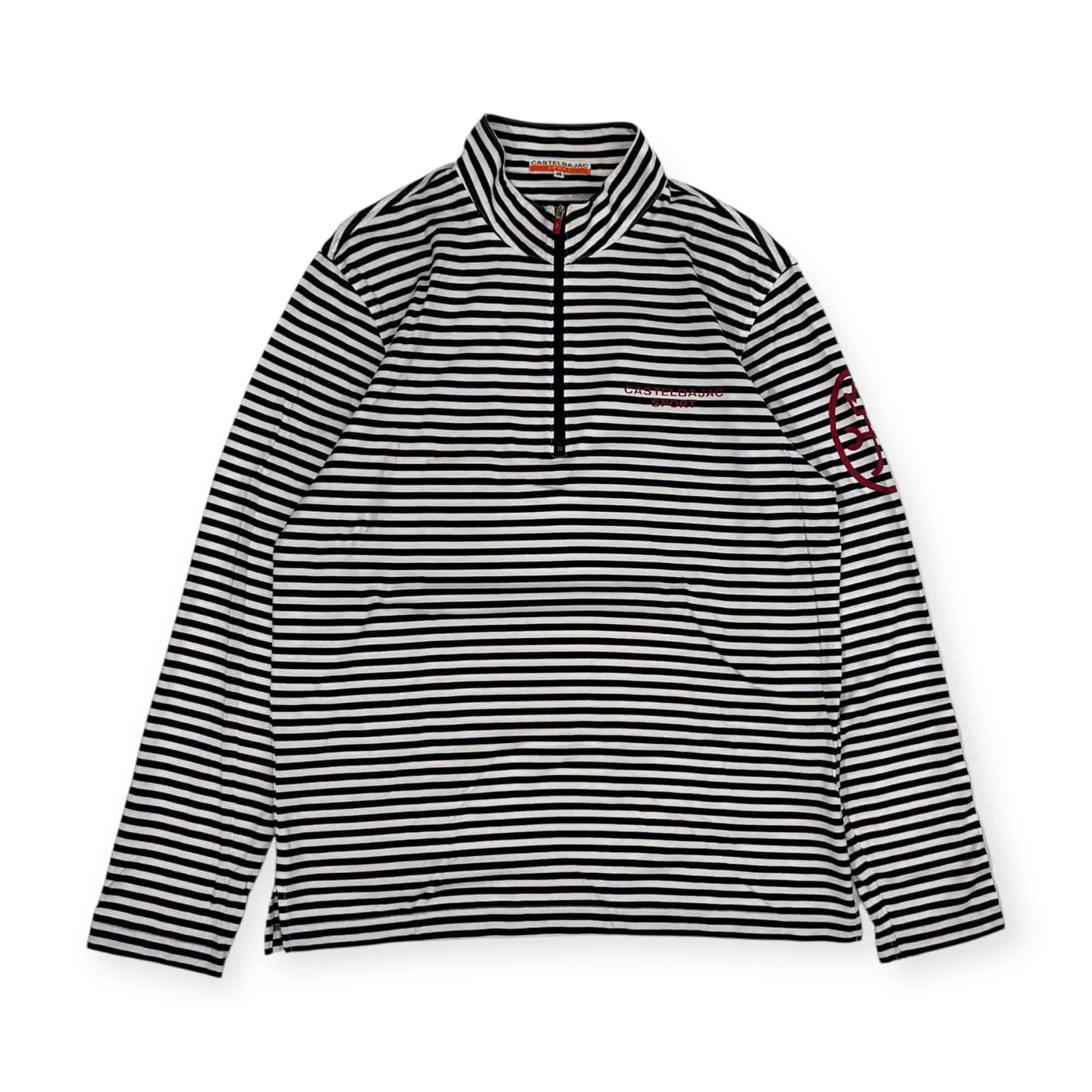 CASTELBAJAC SPORT カステルバジャック ボーダー ハーフジップ 天竺 