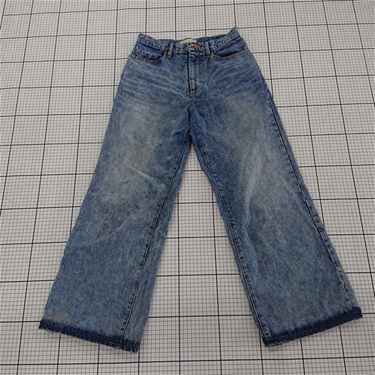 ◇ Θ ENOF イナフ ワイド デニム パンツ サイズM ブルー系