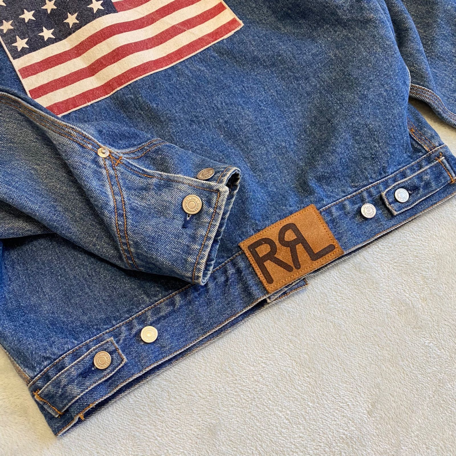 Ralph Lauren デニムジャケット アメリカ国旗デザイン POLO RALPH LAUREN (ポロラルフローレン) POLO COUNTRY の 星条旗