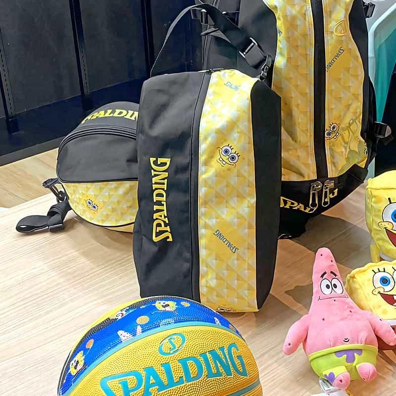 スポンジボブ SPALDING シューズバッグ パターン イエロー 42