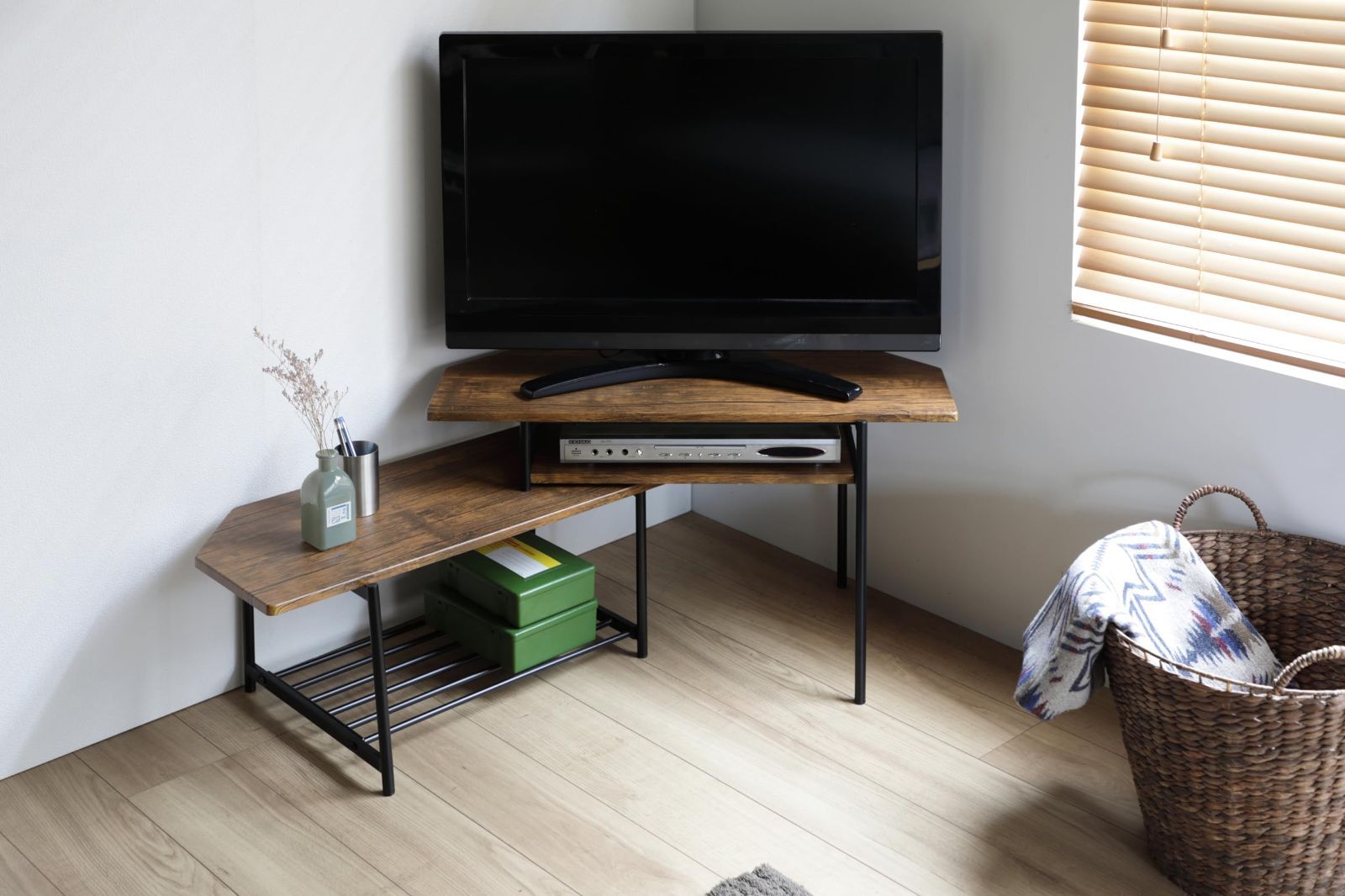 ブラウン テレビ台 スライドTVボード J-kitchens WWW_MEBLE-SODAR_PL