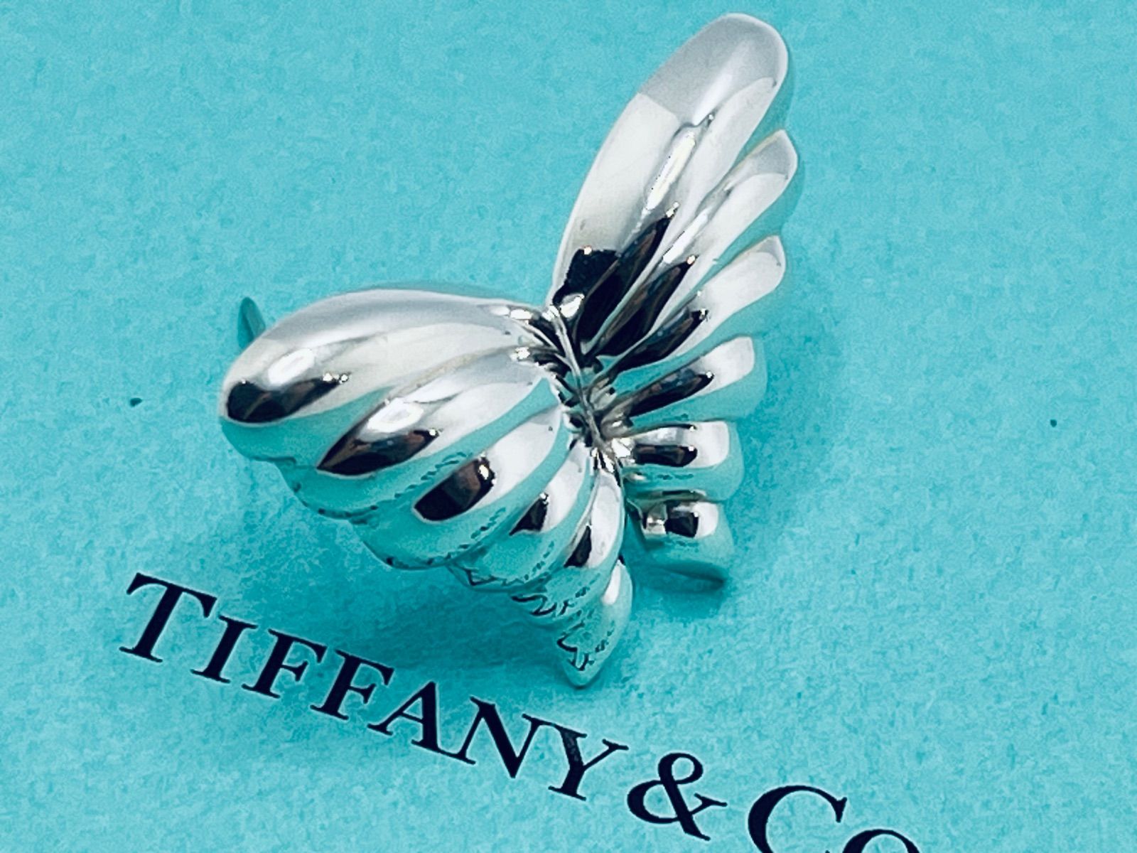a106 Tiffany&Co. オールド ティファニー バタフライ ブローチ 蝶