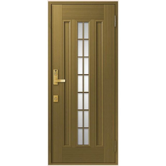 クリエラR 片開き / 16型 内付型_ランマなし W：790mm × H：1,906mm LIXIL リクシル TOSTEM トステム クリエラR 片開きドア ランマなし 16型 内付型 W：790mm × H：1,906mm 本体色：オータムブラウン(G) 勝手：右勝手  把手種類：レバーハンドル(シャイングレー) 玄関ドア LIXIL リクシル TOSTEM トステム \u203b受注生産品