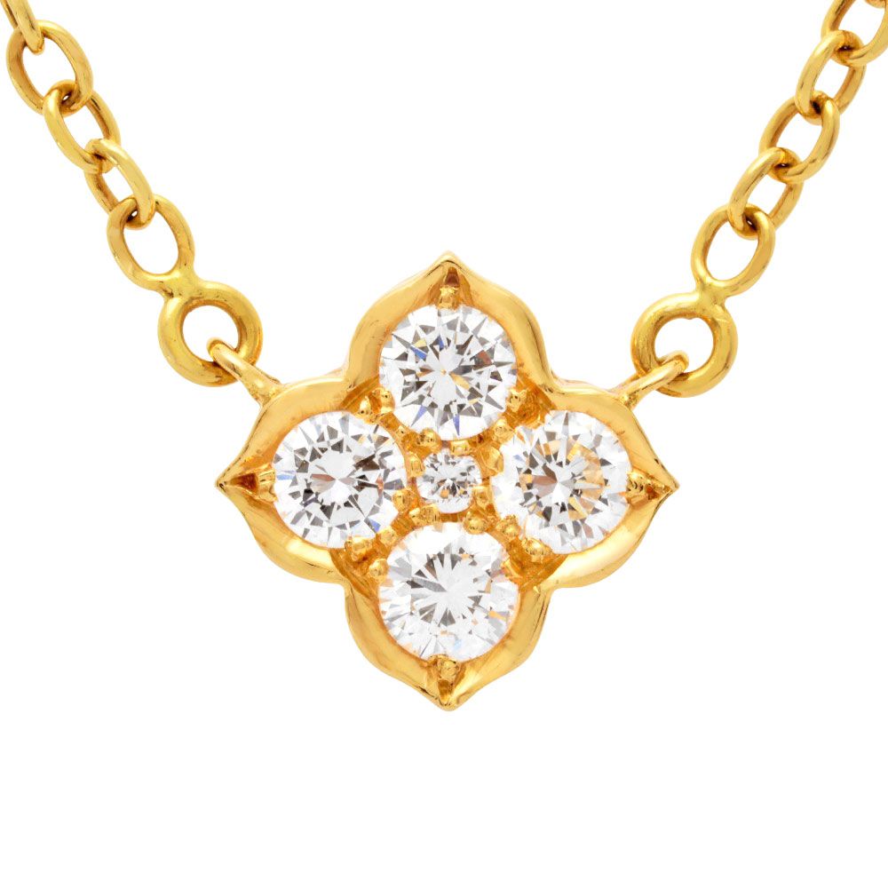 カルティエ　ヒンドゥ　ネックレス　イエローゴールド　　ダイヤ　中古美品 カルティエ Cartier ヒンドゥ ネックレス ダイヤモンド K18YG