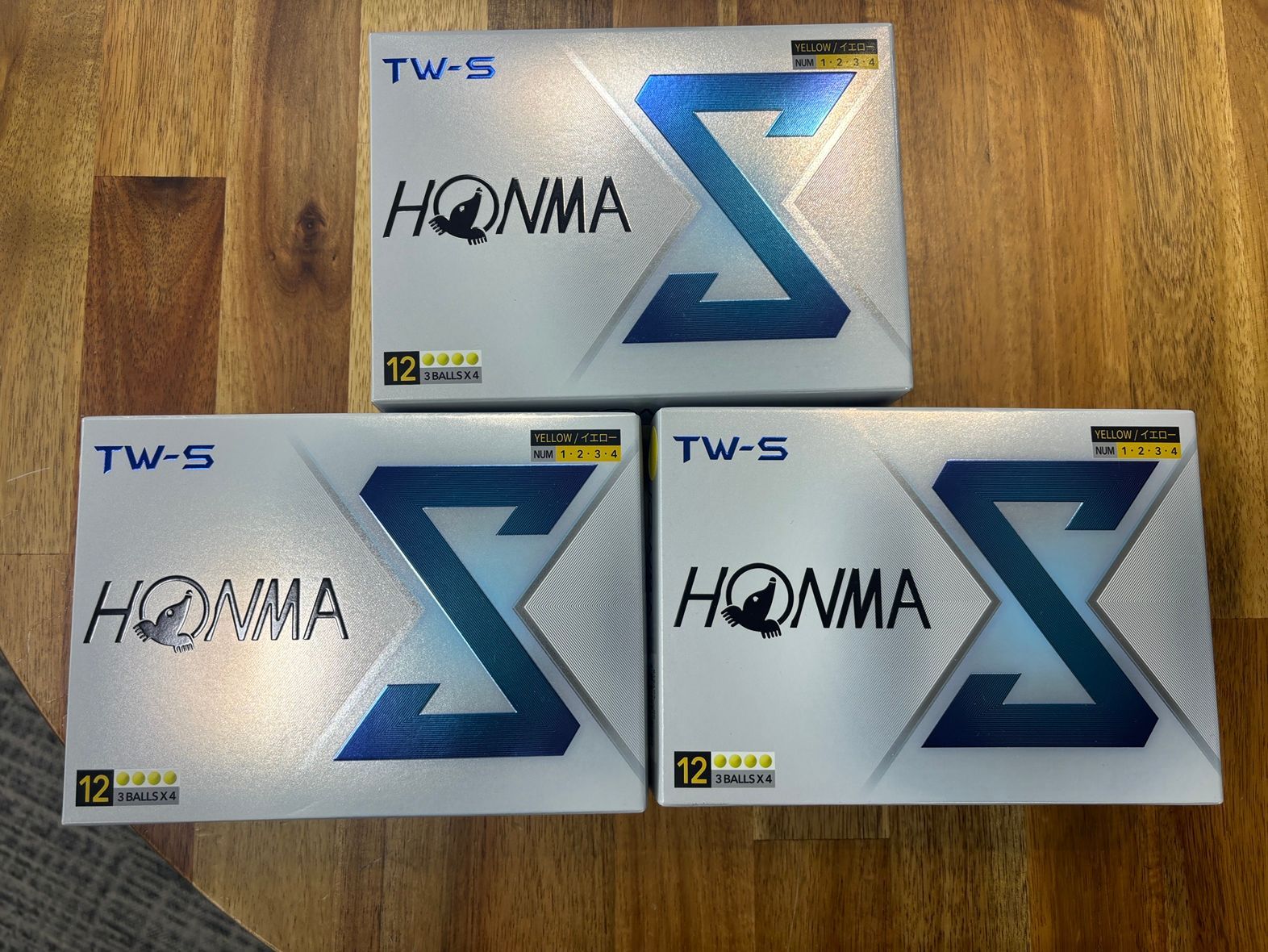 【新品未使用】ホンマ HONMA  TW-S ボール イエロー 3ダースセット　浦安店 